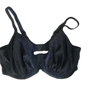 Elomi Wild Thing ES7423 Black UW Gathered Swim Bra Sz. 42H Printed NWOT